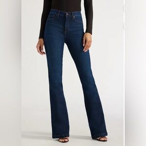 NWT Sofia Vergara Melisa Flare Jeans High Rise Size 8 Bluestone Stretch Denim
